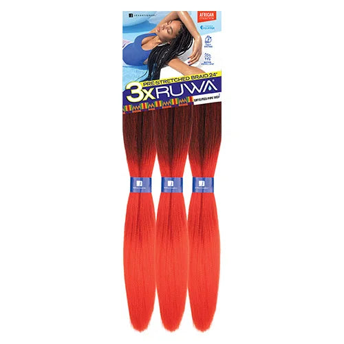 Synthetic Hair Braids Pre-Stretched Braid 24"