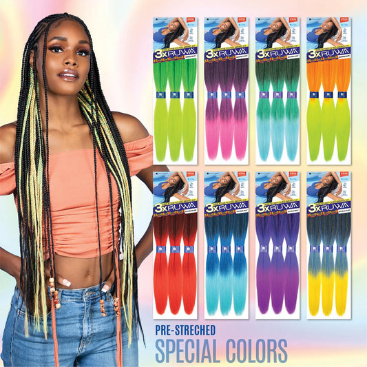 Synthetic Hair Braids Pre-Stretched Braid 24"
