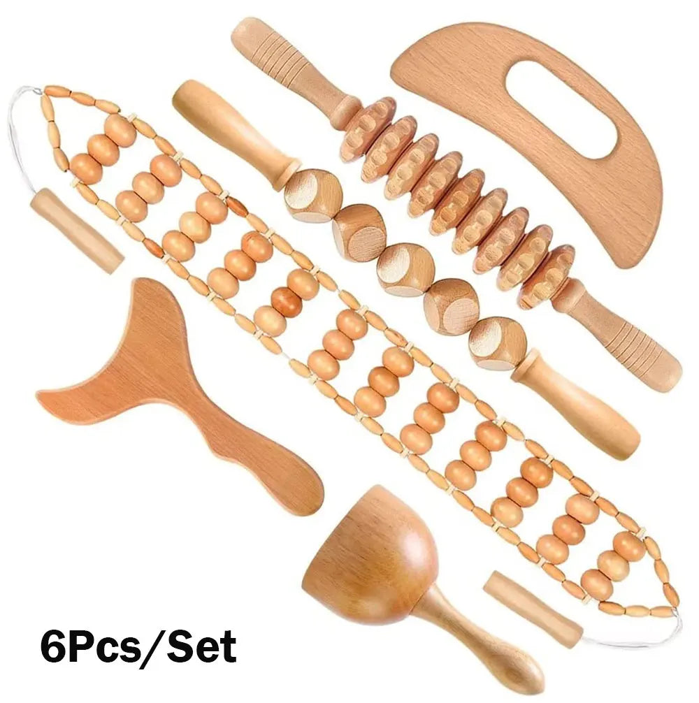 Wood Therapy Massage Tools Set
