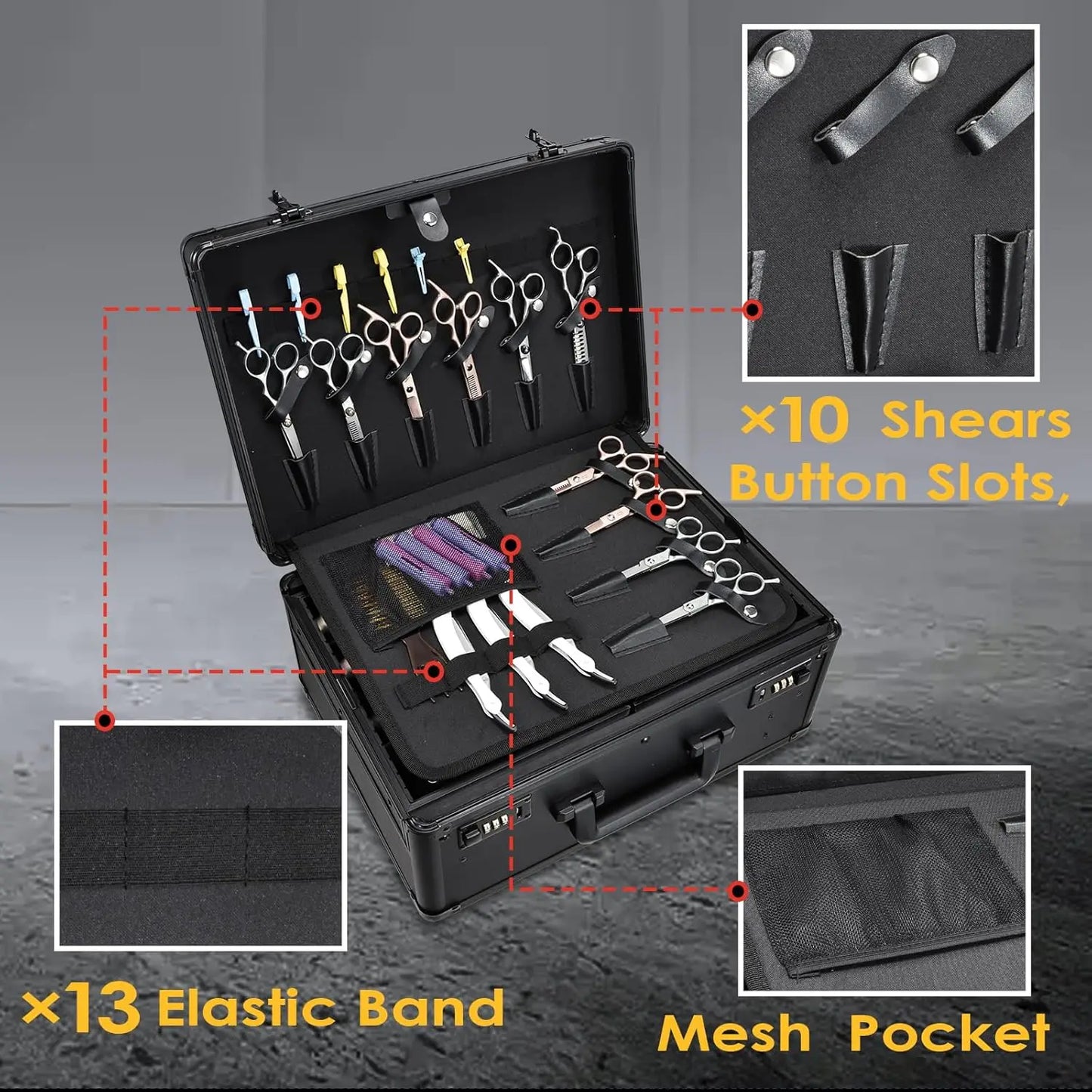 Barber Case with Sliding Tray