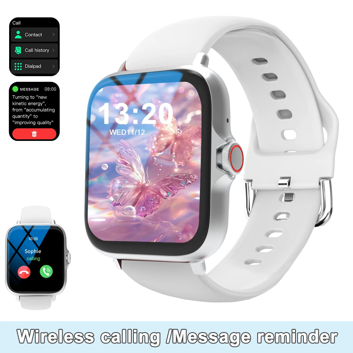 Smart watch with full touch screen