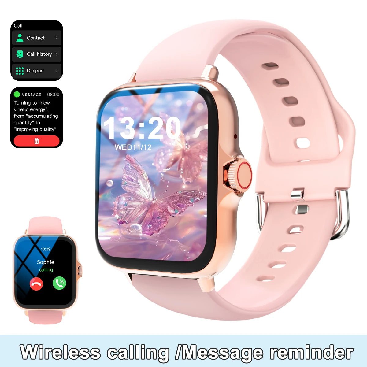 Smart watch with full touch screen