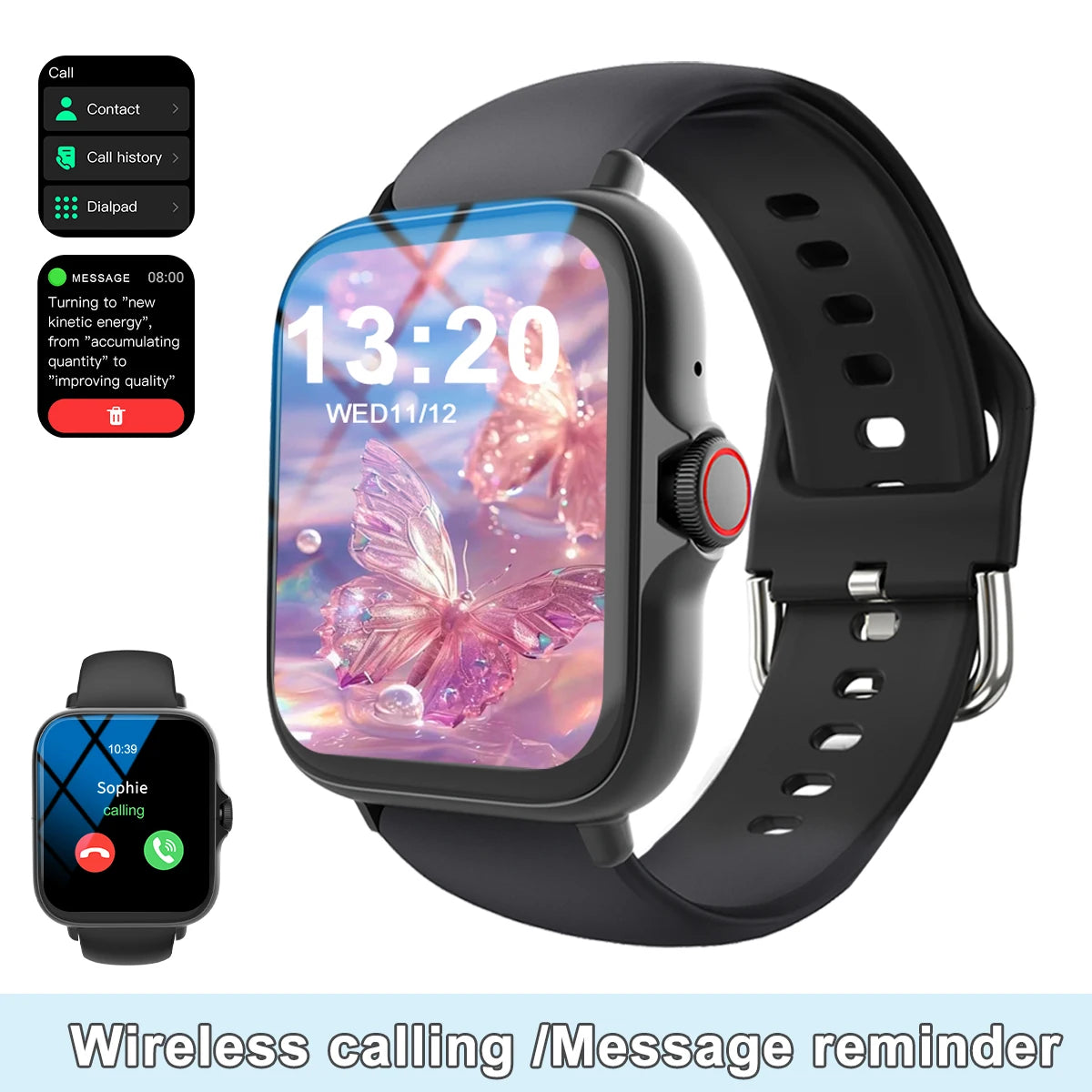 Smart watch with full touch screen