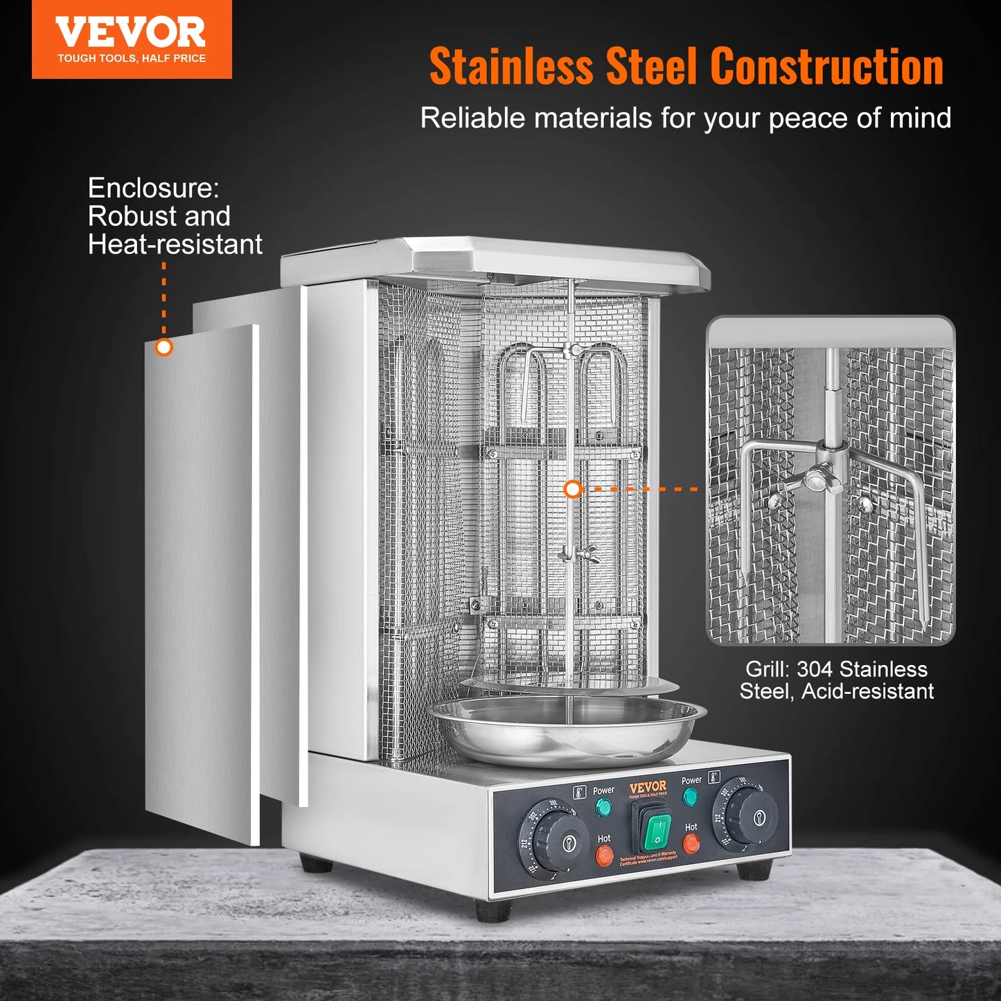Grill Machine Electric Vertical Broiler