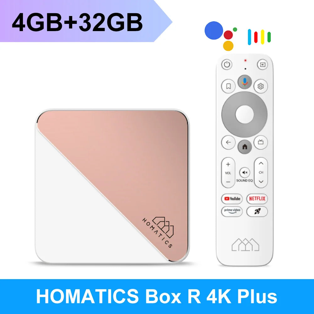 HOMATICS 4K Plus TV Box Wifi6 BT5.0