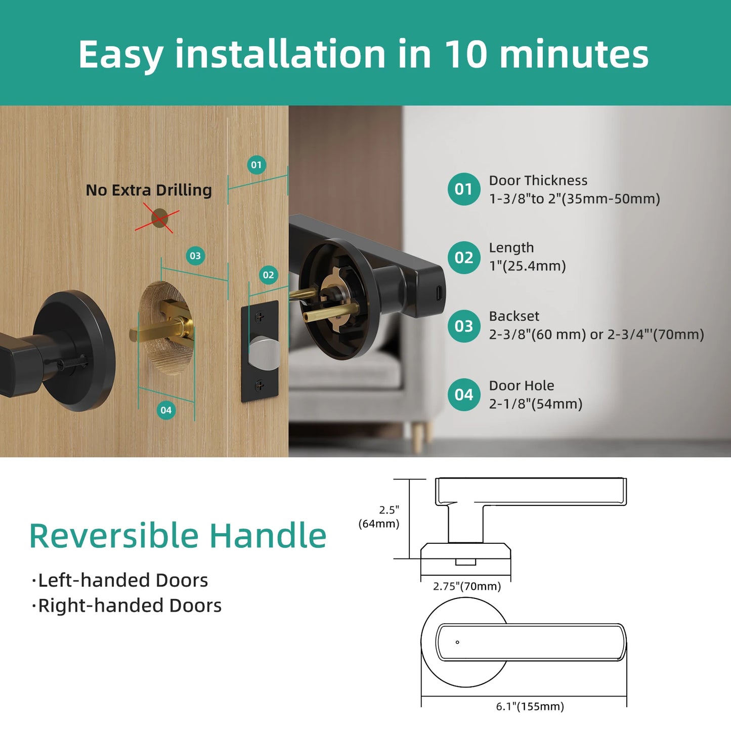 Smart Lock Fingerprint Door Lock