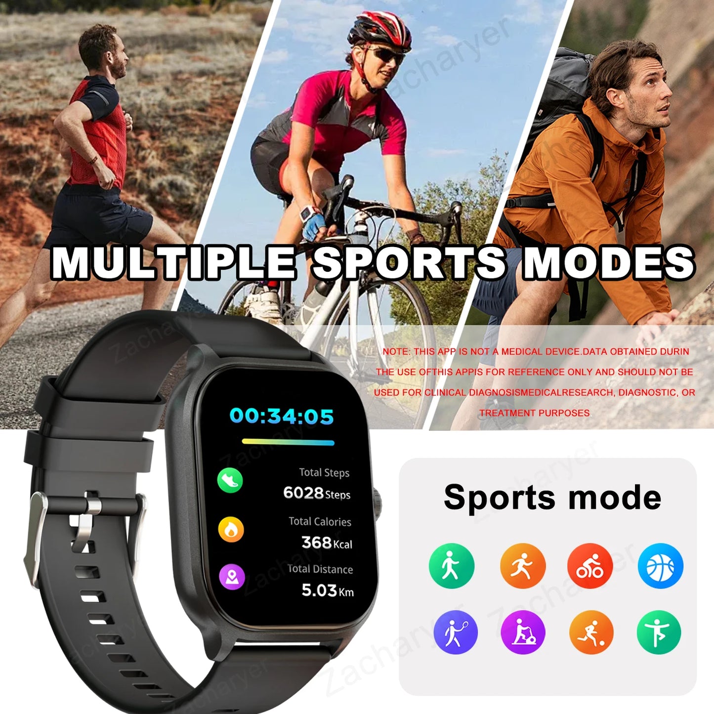 Smart watch, multi-Sport mode