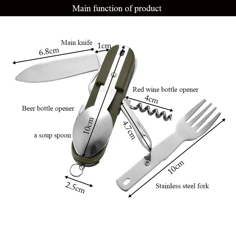 7 In 1 Multi-functional Outdoor Tableware