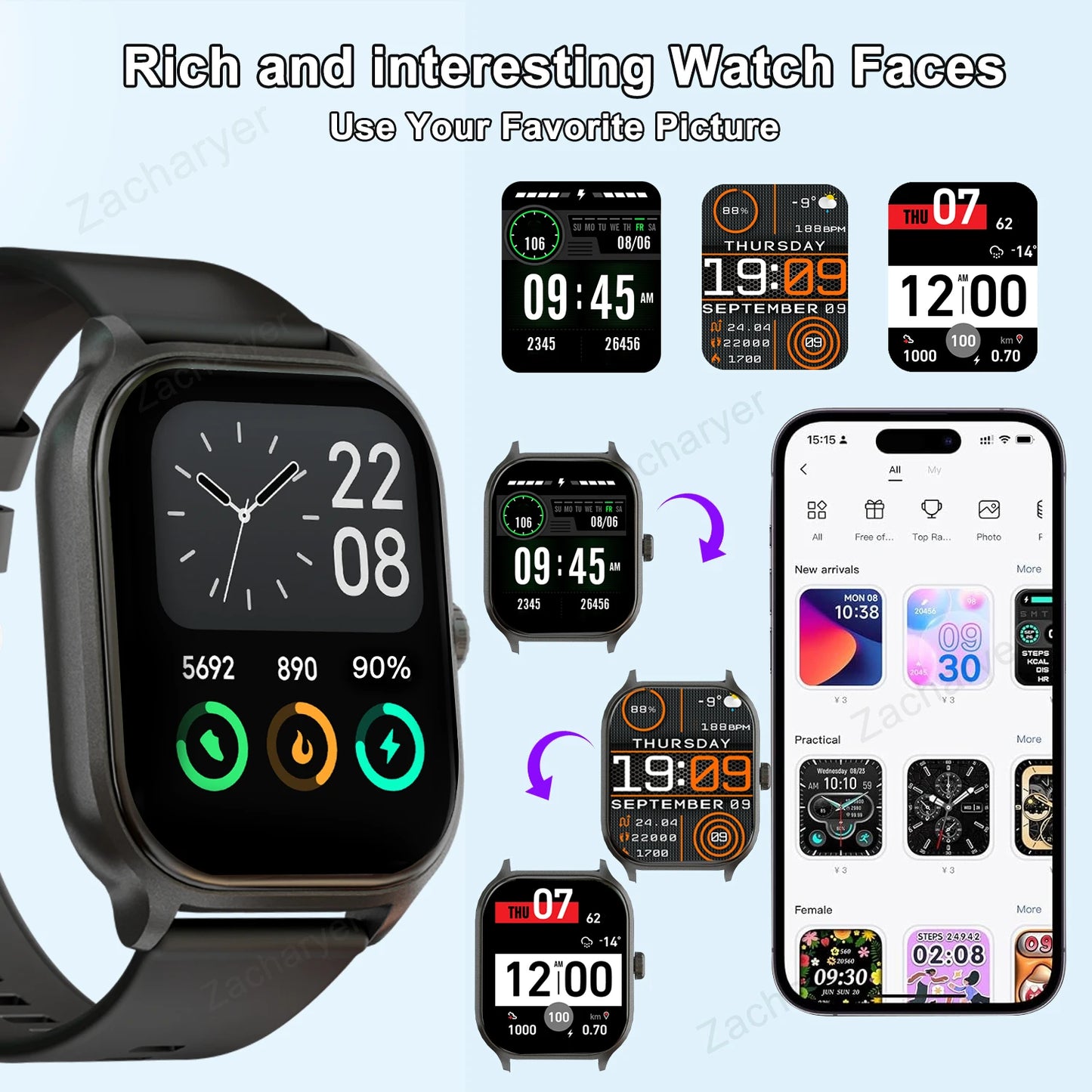 Smart watch, multi-Sport mode