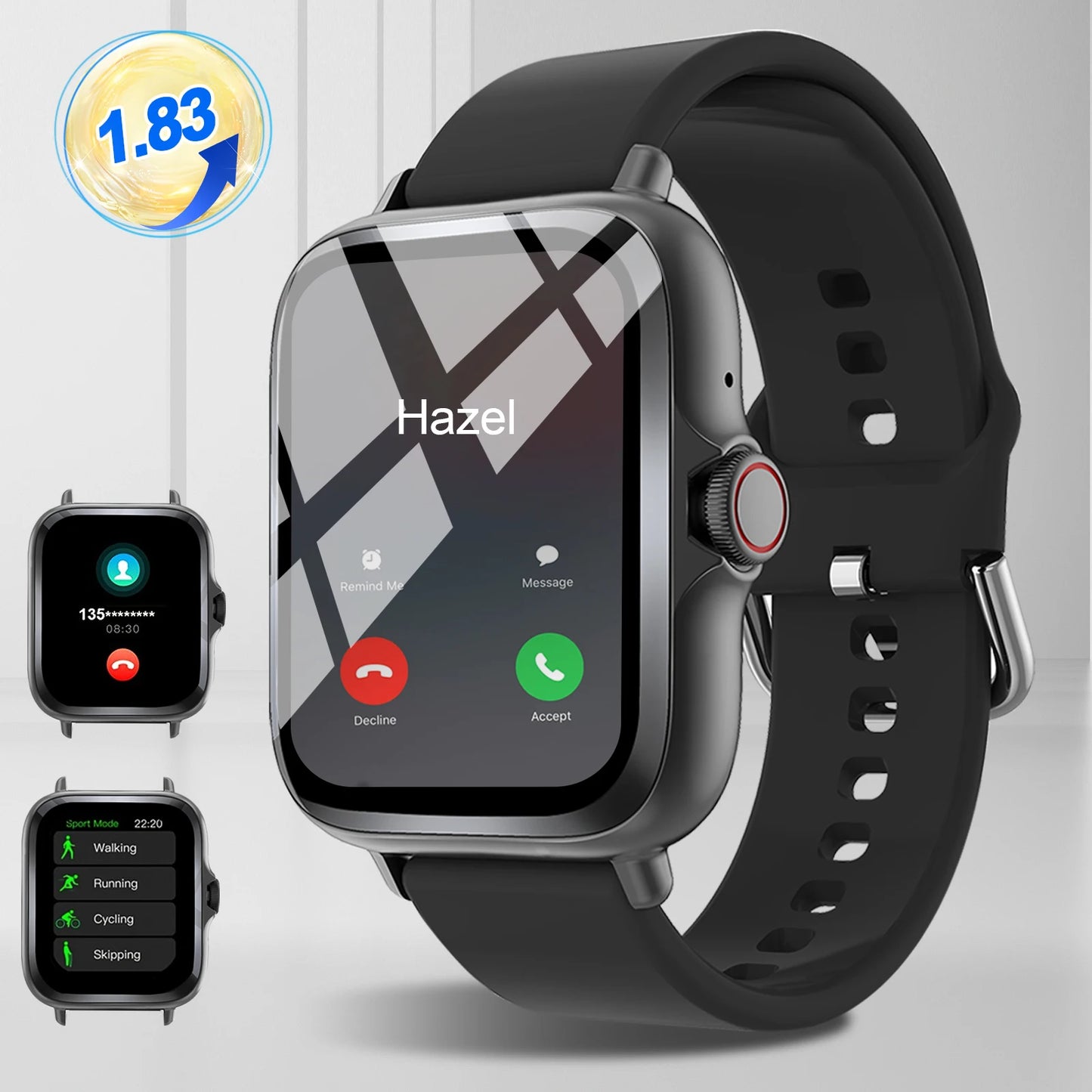 Smart watch with full touch screen
