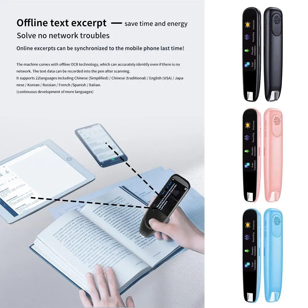 Intelligent Scanning Point Reading Translator Pen