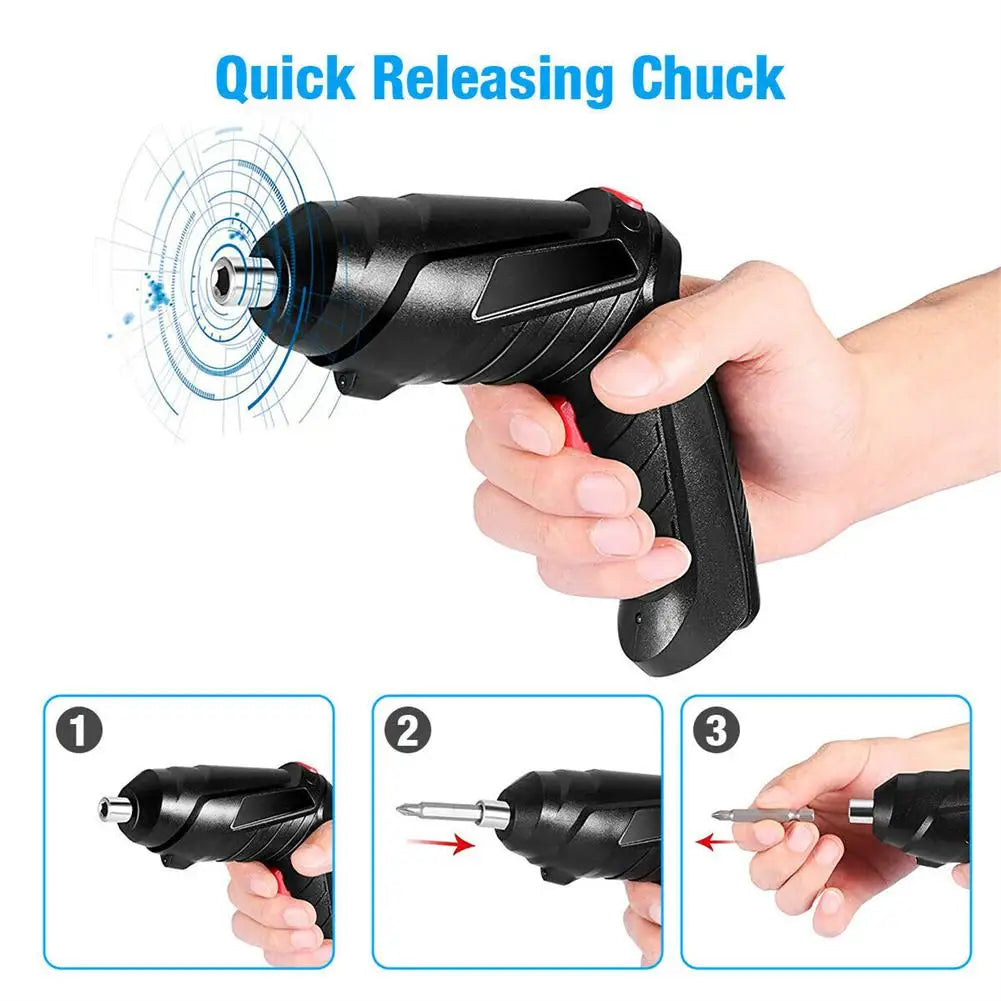 Lithium Battery Mini Household Electric Drill Cordless Screwdriver