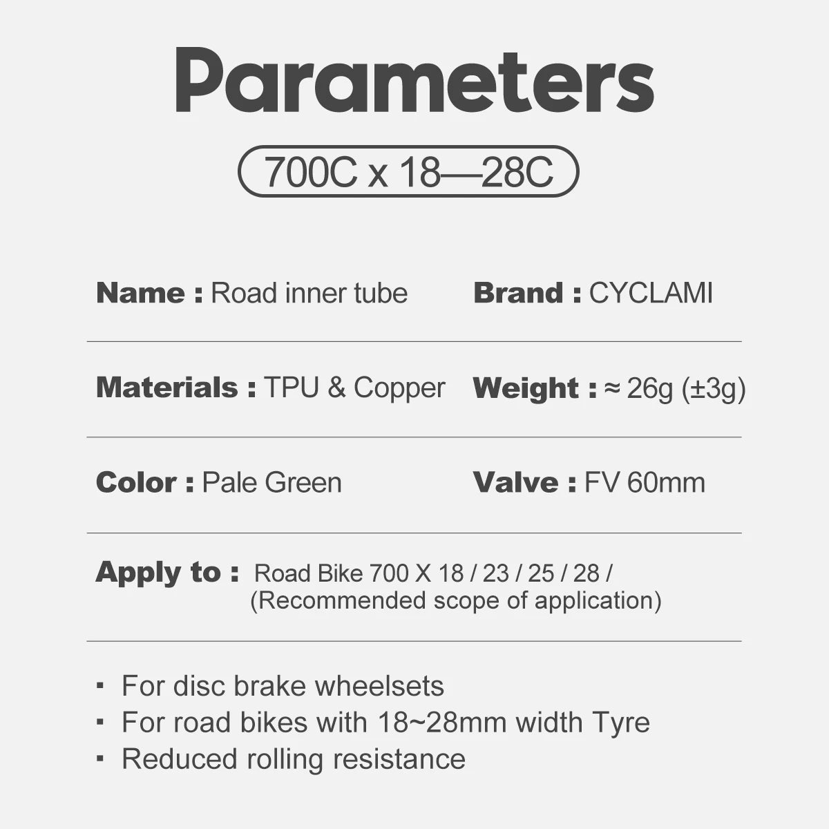 Ultralight Bike Inner Tube