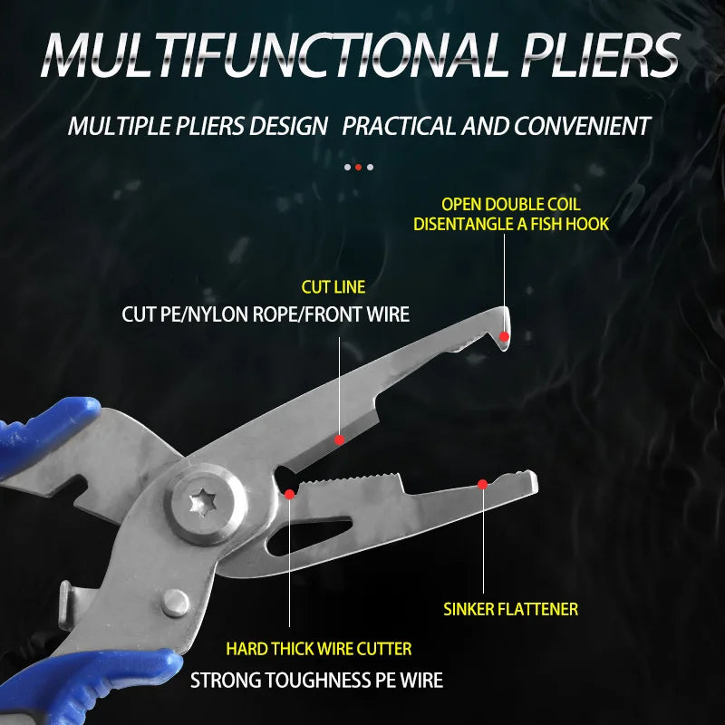 Stainless Steel Multi function Fishing Pliers