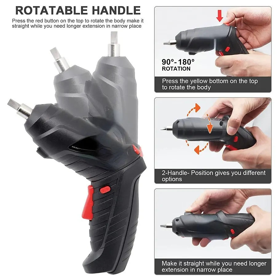 Lithium Battery Mini Household Electric Drill Cordless Screwdriver