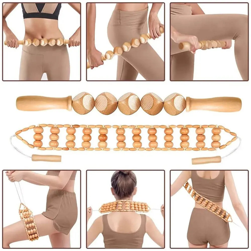 Wood Therapy Massage Tools Set