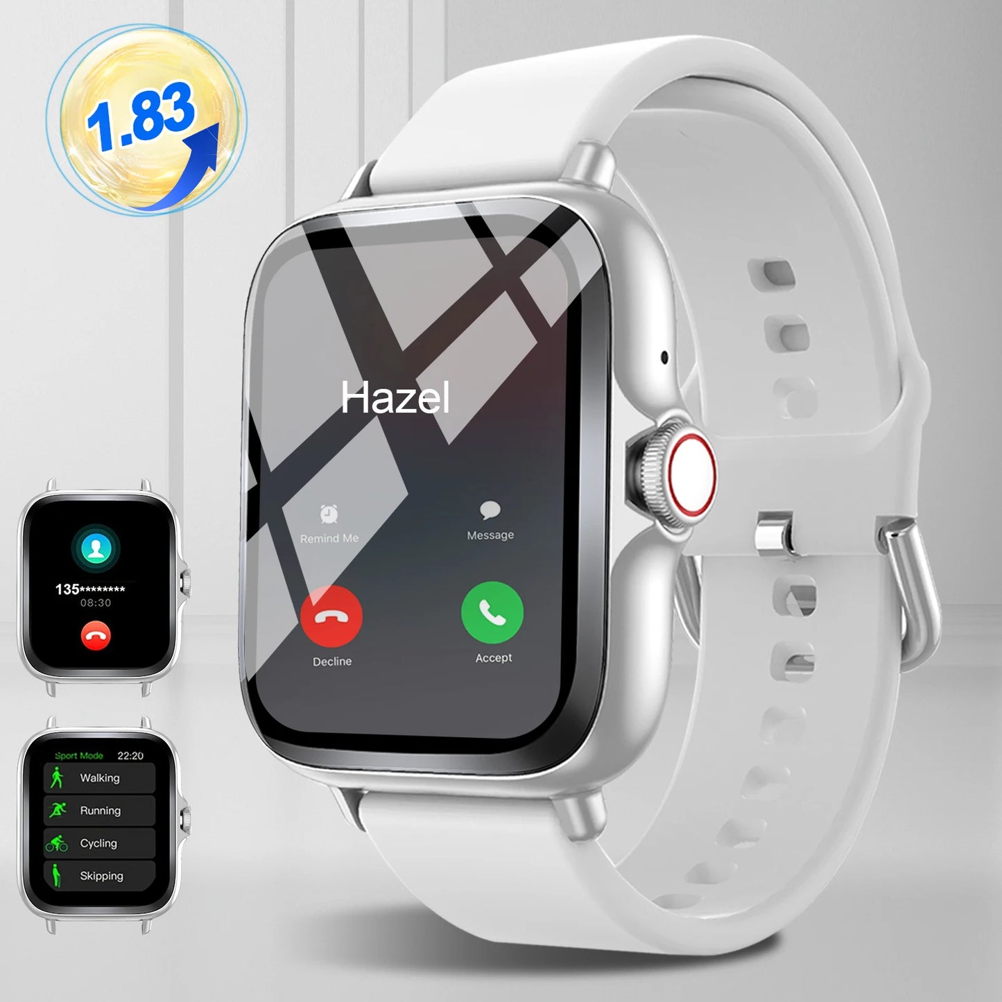 Smart watch with full touch screen